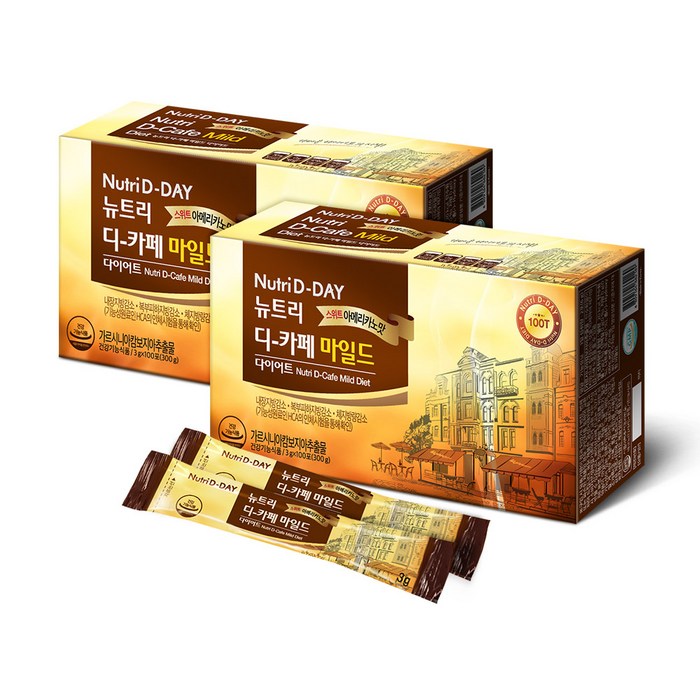 뉴트리디데이 디카페 마일드 다이어트 스위트 아메리카노 맛, 3g, 180개 대표 이미지 - 다이어트 커피 추천