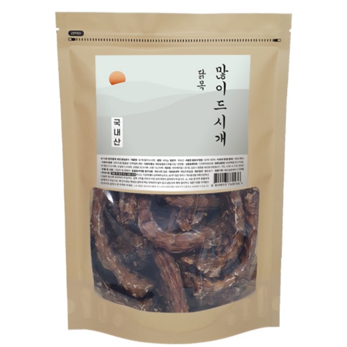 닭 목 많이드시개 대용량 국내산 애견 수제간식 400g 대표 이미지 - 강아지 수제간식 추천