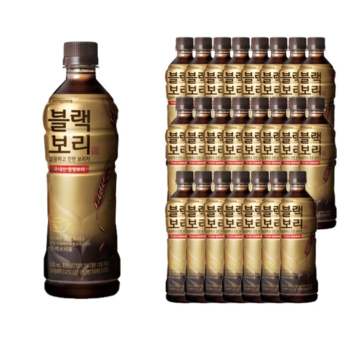 [제트스카이]하이트진로 블랙보리, 24개, 520ml 대표 이미지 - 하이트진로 추천