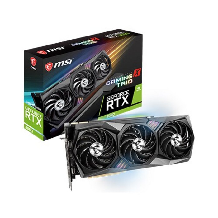 MSI 트라이프로져2 지포스 RTX 3090 게이밍 X 트리오 D6X 24GB 그래픽카드 대표 이미지 - RTX 3090 추천