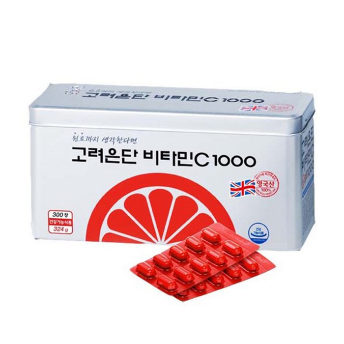 고려은단비타민C1000mg 300정 쇼핑백증정 비타민씨, 1개 대표 이미지 - 고려은단 비타민C 추천