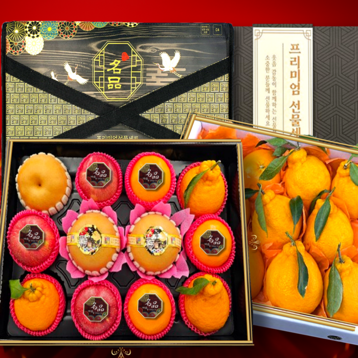 [부직포가방 포장] 프리미엄 혼합과일 선물세트 제수용 선물용 사과 배 한라봉 천혜향 레드향 애플망고 오렌지, 혼합과일 선물세트 1호, 1번 대표 이미지 - 제수용 과일 추천