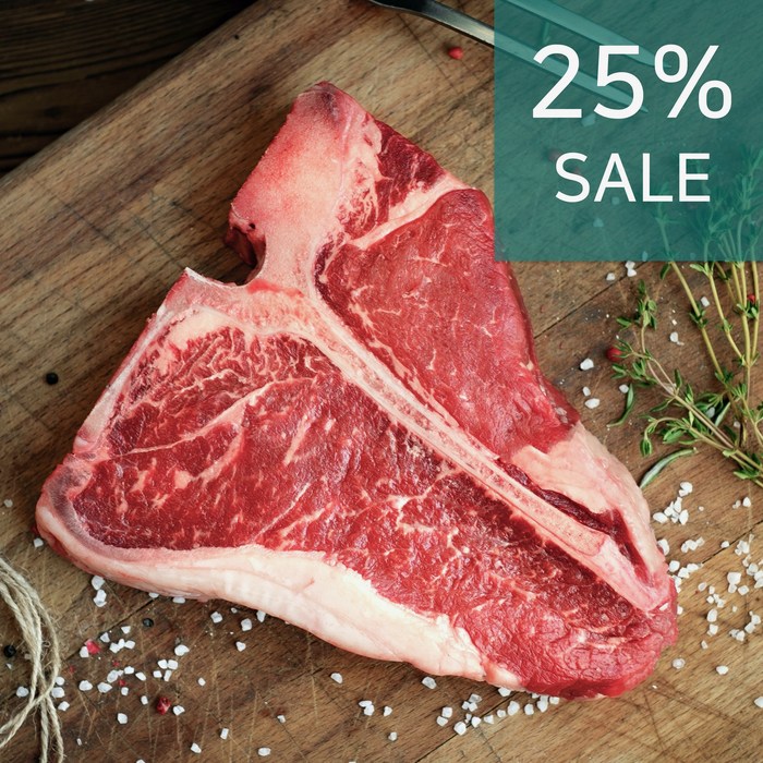 냉장 블랙앵거스 PRIME 프라임 등급 티본 스테이크 포터하우스 엘본 (T-Bone Porterhouse L-Bone), 1.1kg 대표 이미지 - 티본스테이크 추천