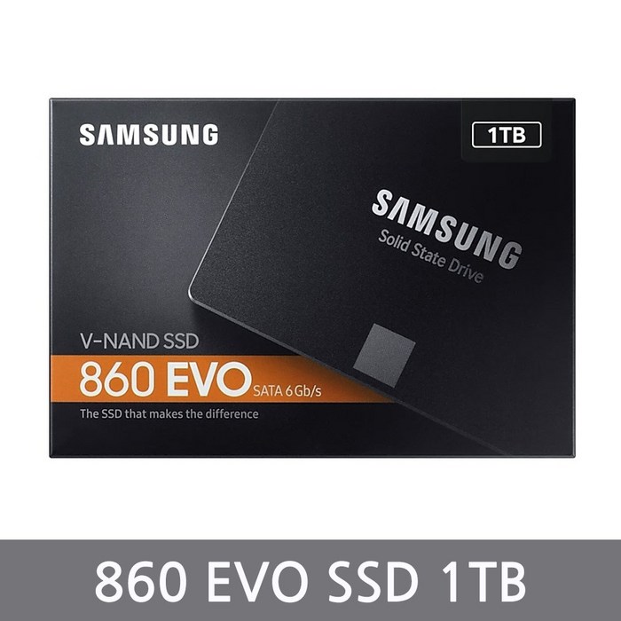 삼성전자 860 EVO SSD, MZ-76E1T0BW, 1TB 대표 이미지 - 외장SSD 추천