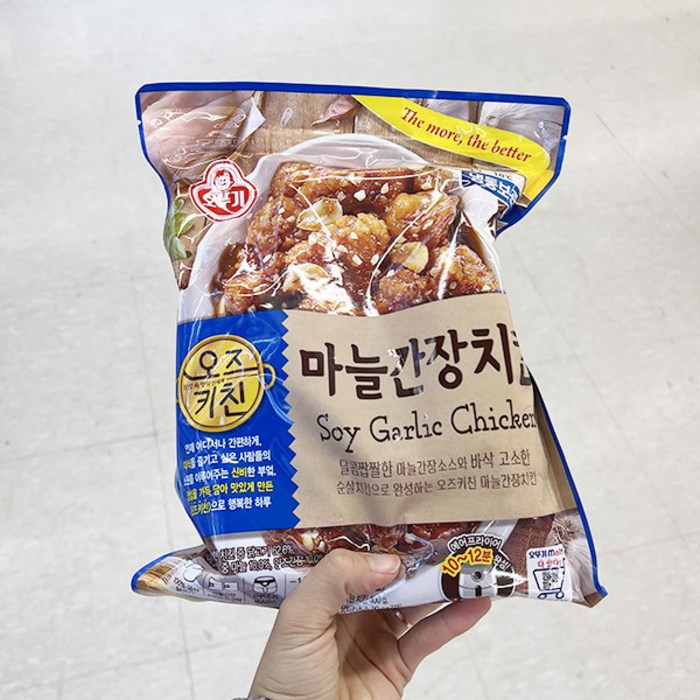 오뚜기 오즈키친 마늘간장치킨 400g x 1개, 아이스보냉백포장 대표 이미지 - 간장치킨 추천