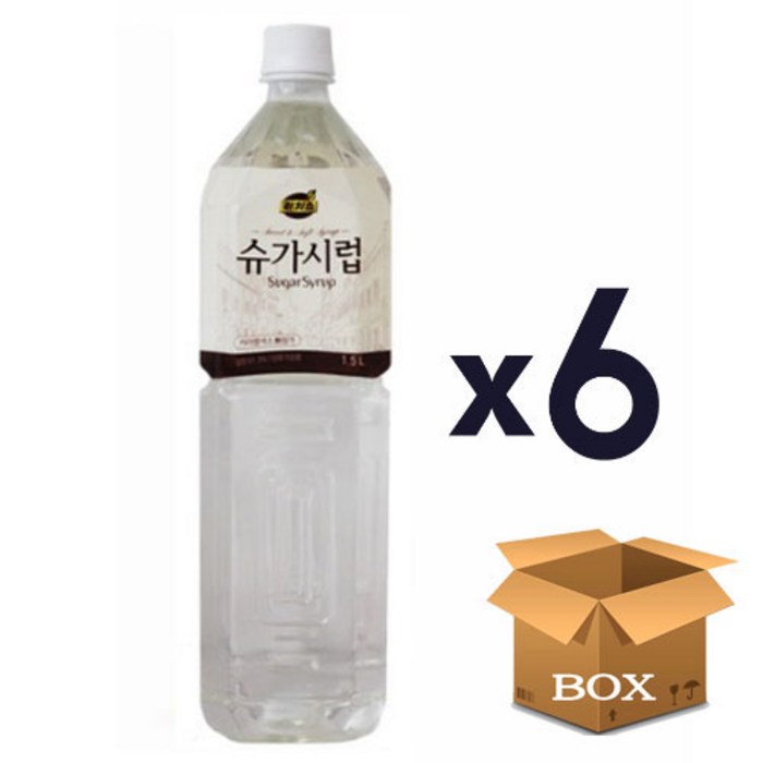 리치스 슈가시럽, 1.5L, 6개입 대표 이미지 - 카페시럽 추천