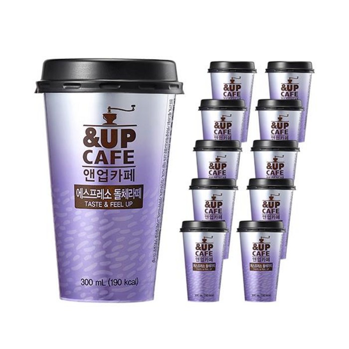 일동후디스 앤업카페 에스프레소 돌체라떼 텀블러 컵커피 300ml, 10개 대표 이미지 - 돌체라떼 추천
