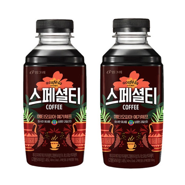 빙그레 아카페라 스페셜티 에티오피아 예가체프 460ml, 20개 대표 이미지 - 콘트라베이스 커피 추천