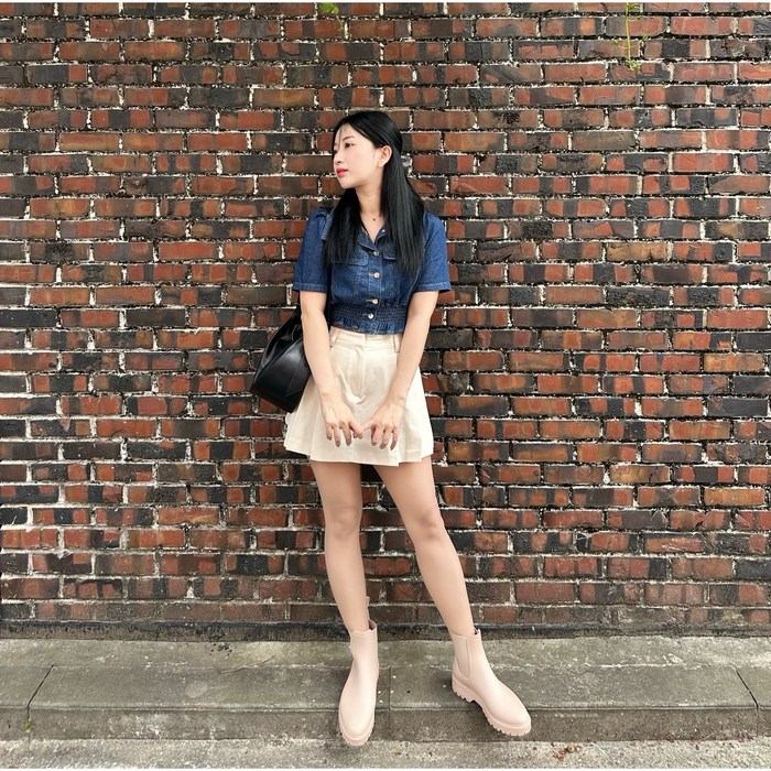 오유몰 첼시 레인부츠 패션 여성 키높이 방수 장화 장마 미끄럼 방지 여자 대표 이미지 - 첼시 레인부츠 추천