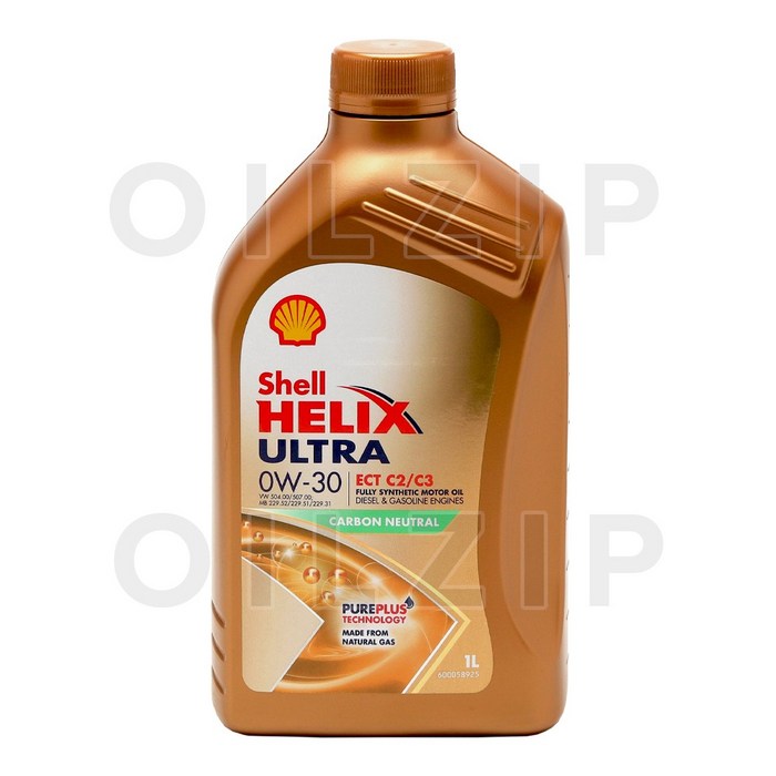 유럽쉘직수입 쉘 힐릭스 울트라 ECT C2 C3 0W30 1리터 100합성 겸용 엔진오일, 1개, 1L