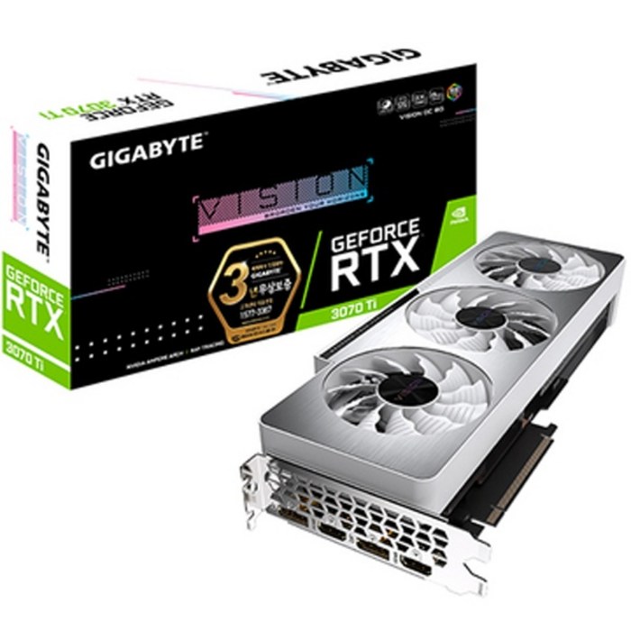 GIGABYTE 지포스 RTX 3070 Ti VISION OC D6X 8GB 제이씨현 대표 이미지 - 딥러닝 GPU 추천