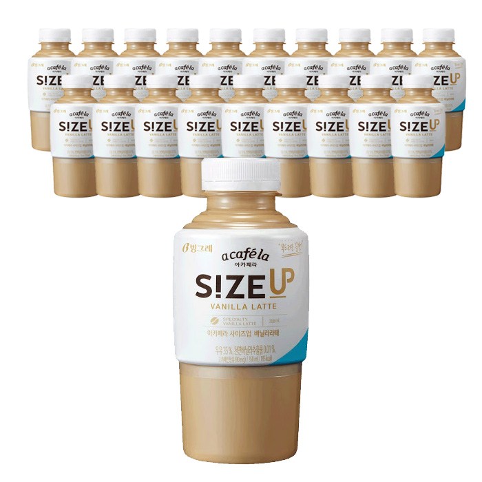 빙그레 아카페라 사이즈업 바닐라라떼 350ml x 20pet(1박스), 20병 대표 이미지 - 카라멜 마끼아또 추천