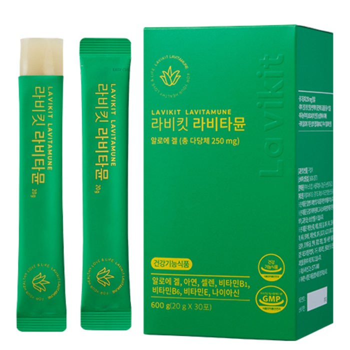 라비킷 라비타뮨 면역력 비타민B 젤리스틱 250mg, 1박스, 30회분 대표 이미지 - 면역젤리 추천