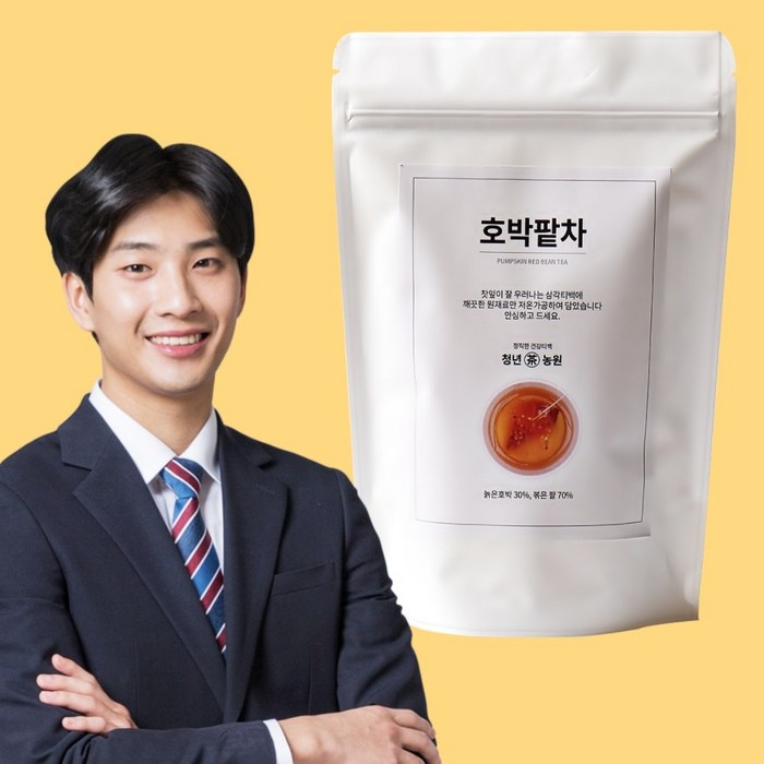 청년농원 저온가공 호박팥차 삼각티백, 1.5g, 50개 대표 이미지 - 붓기 빼는 차 추천