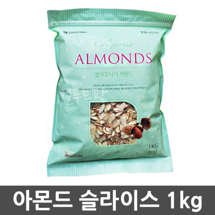 푸드림 아몬드 슬라이스, 1kg, 1개 대표 이미지 - 아몬드 추천