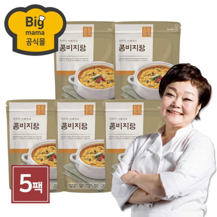 [빅마마 공식몰] 든든한끼 빅마마이혜정의 콩비지탕 5팩 (500g x 5개), 상세 설명 참조 대표 이미지 - 빅마마 요리 추천