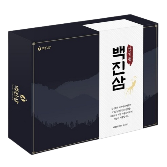 [고농축 산삼진액] 백진삼 / 7일 이내 효과 없을시 100% 환불, 삼기력 1박스 대표 이미지 - 산삼배양근 추천