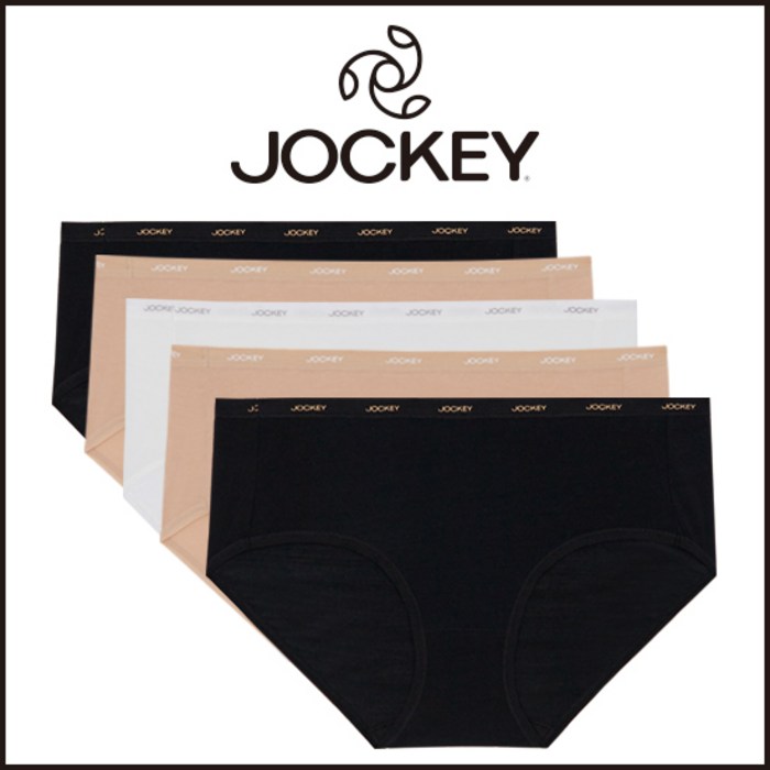 JOCKEY 쟈키 레이온미디팬티 번들 (5PACK) 대표 이미지 - 코데즈컴바인 여자 속옷 추천