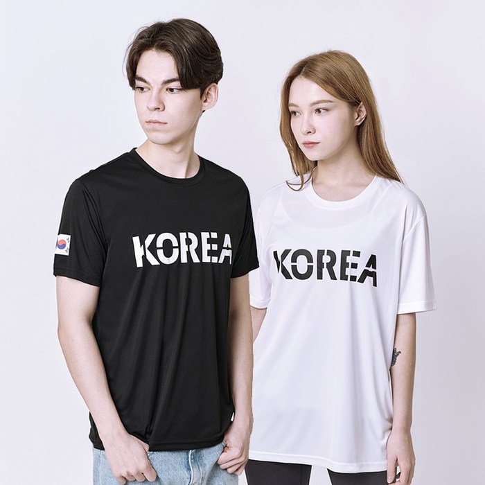 이그잼플 남녀공용 코리아 쿨론티셔츠 대표 이미지 - 국뽕 추천