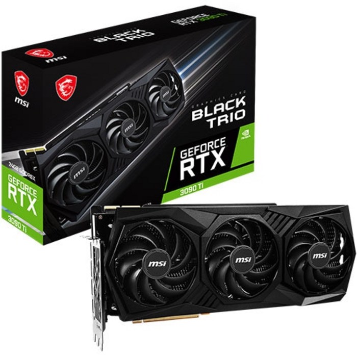 MSI 지포스 RTX 3090 Ti 블랙 트리오 D6X 24GB 트라이프로져2 대표 이미지 - RTX 3090 추천