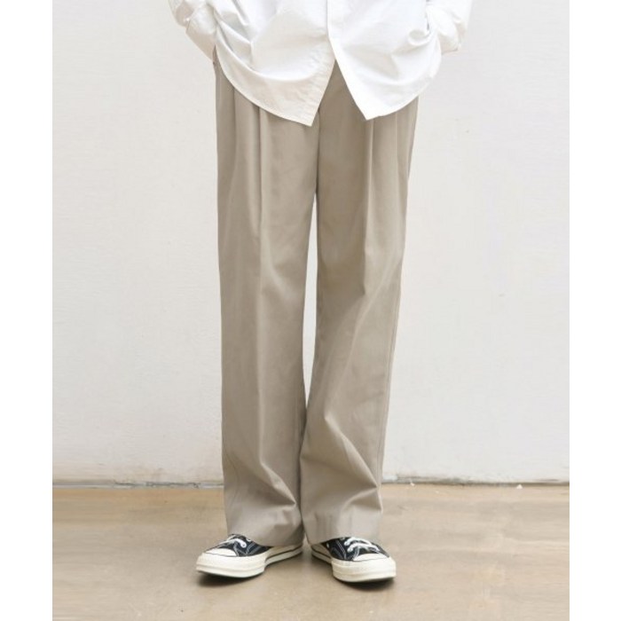 드로우핏 와이드 밴딩 치노 팬츠 바지 L.베이지 WIDE BANDING CHINO 대표 이미지 - 치노팬츠 추천