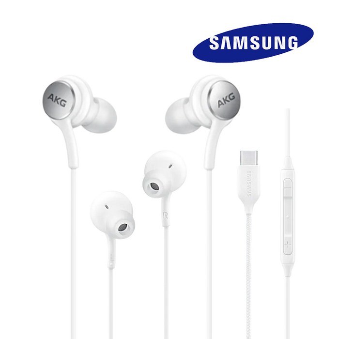 삼성 정품 신형C타입 AKG 이어폰 갤럭시 Z플립 폴드 S22 S21 S20 노트20 노트10 스마트폰 화이트/블랙, AKG 홈방구 C타입, 화이트 대표 이미지 - 가성비 이어폰 추천