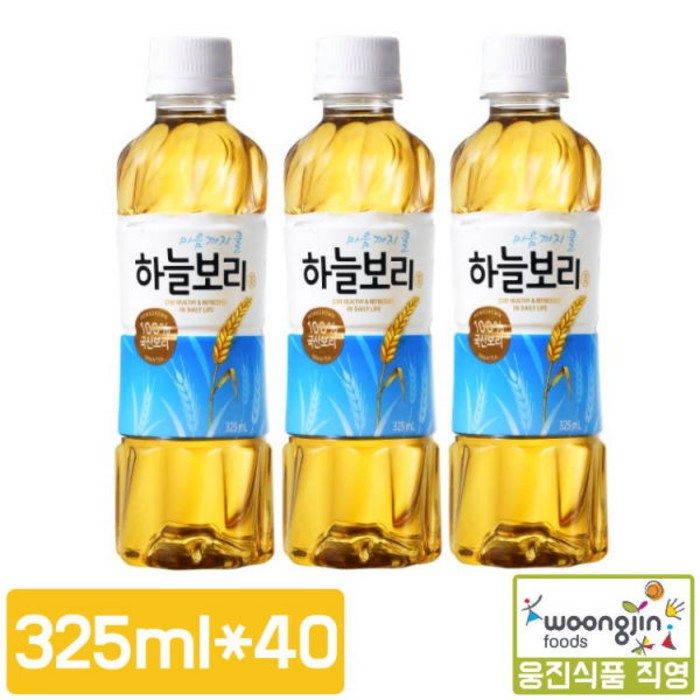 웅진 하늘보리, 325ml, 40개 대표 이미지 - 보리차 음료수 추천