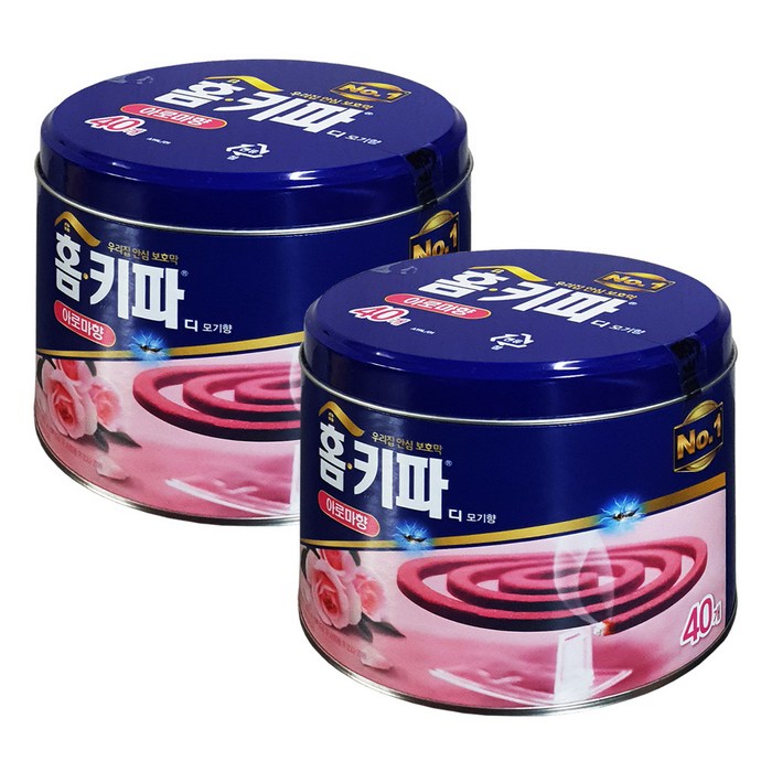 홈키파 디 모기향 아로마향, 520g, 2개 대표 이미지 - 모기향 추천
