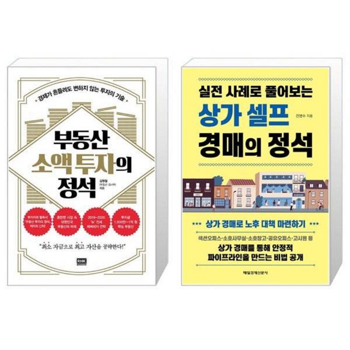 부동산 소액 투자의 정석 + 상가 셀프 경매의 정석 (마스크제공) 대표 이미지 - 상가 투자 책 추천