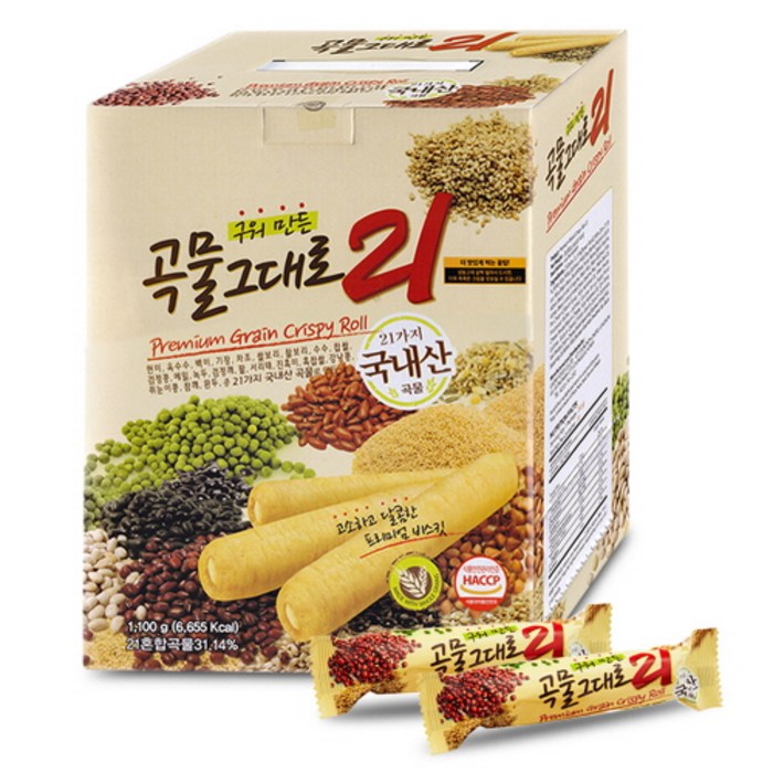 곡물그대로21 크리스피롤, 1100g, 1개 대표 이미지 - 크리스피롤 추천