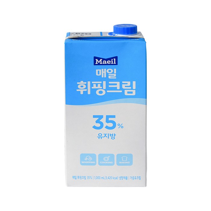 매일 휘핑크림35% 1000ml 독일OEM 아이스박스무료포장 대표 이미지 - 휘핑크림 추천