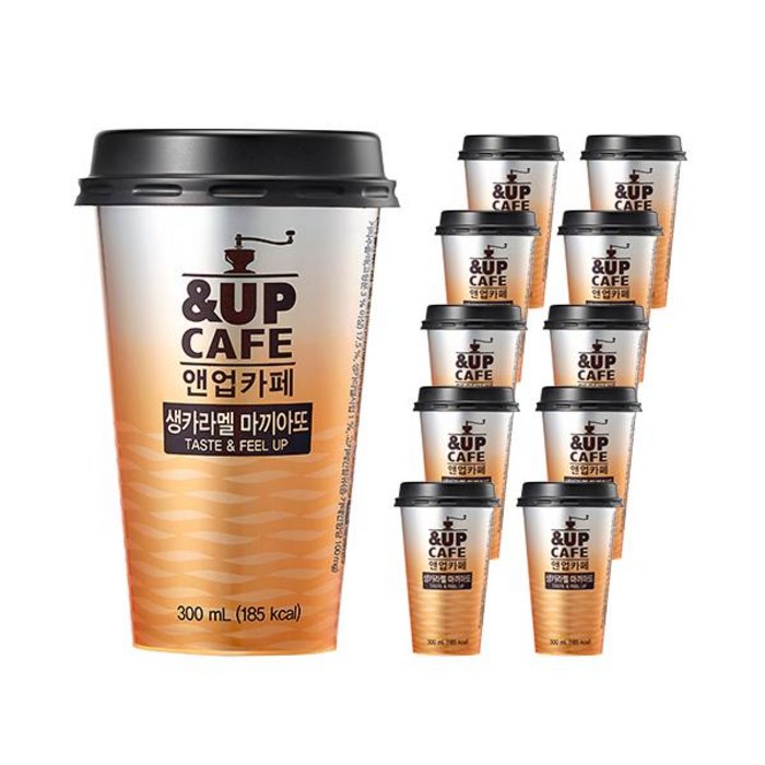 앤업카페 일동후디스 생카라멜 마끼아또 텀블러 컵커피, 10개입, 300ml 대표 이미지 - 카라멜 마끼아또 추천