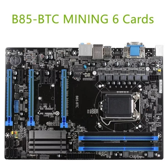 채굴용 메인보드 가상화페 채굴기 비트코인 B85-BTC 마이닝 마더 보드 용 H81 BTC PRO 6GPU 6PCIE 사용 Intel B85 LGA 1150 i7 i5 i3 대표 이미지 - 채굴용 메인보드 추천