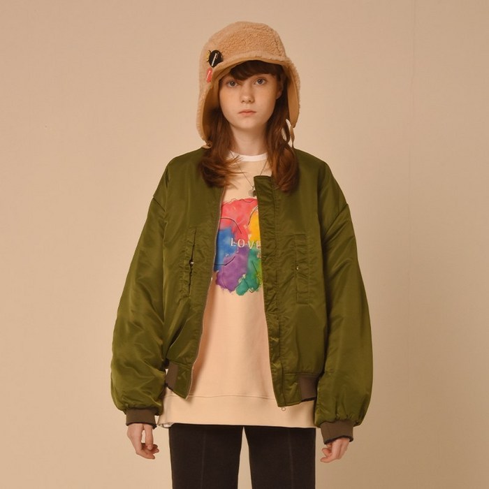 [unisex] reversible jumper (khaki) 대표 이미지 - MA1 항공점퍼 추천