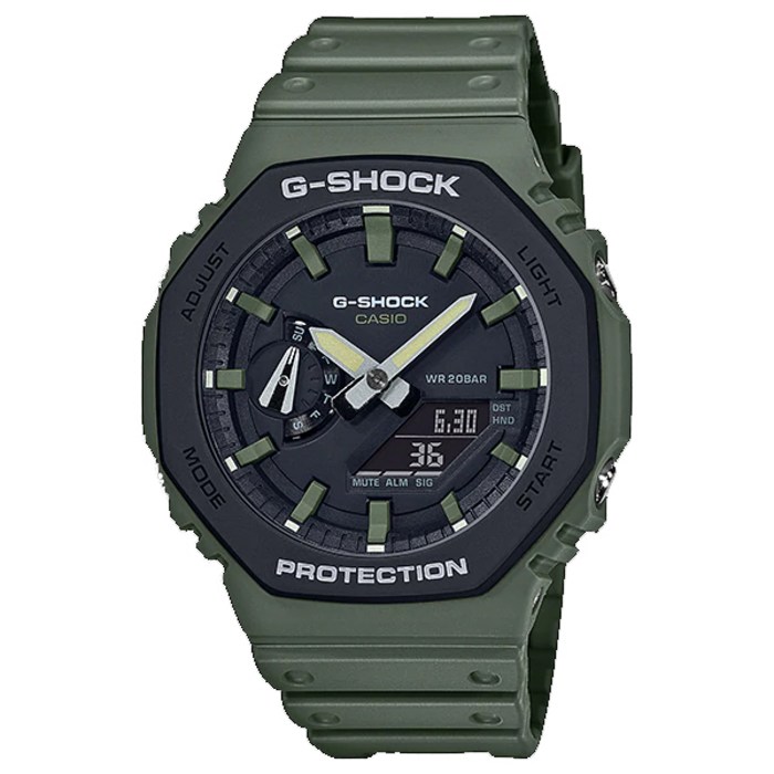 정품/G-Shock/GA-2110SU-3ADR/지샥시계/손목시계/탄소코어가드/200m방수 대표 이미지 - 10만원대 남자 시계 추천