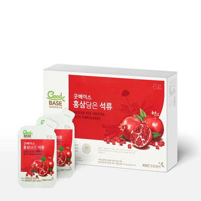 정관장 굿베이스 홍삼담은 석류 (50ml*30포), 1box 대표 이미지 - 석류즙 추천