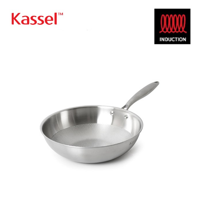 [Kassel] 카셀 엠보 통삼중 IH 인덕션 스텐 궁중팬 24cm, 1개 대표 이미지 - 카루이 추천