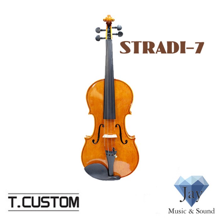 티커스텀 고급 바이올린 스트라디7 오렌지 TCUSTOM VIOLIN, 4분의 4 대표 이미지 - 티커스텀 바이올린 추천