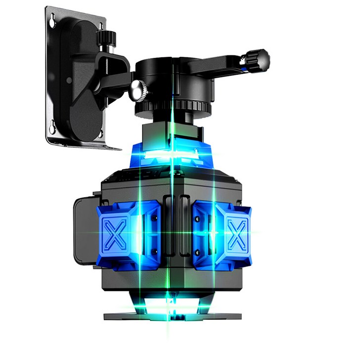 유니블랙 4D 그린 레이저레벨기 수평기, 4D 12라인 풀세트, 1개 대표 이미지 - 레벨기 추천