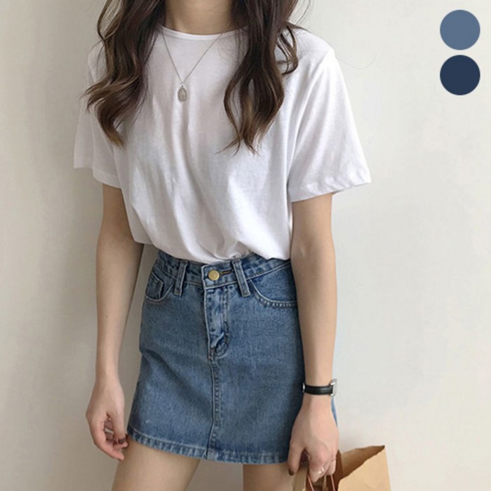 0 velys H라인 미니 청 스커트 CSK1165 대표 이미지 - 미니스커트 추천