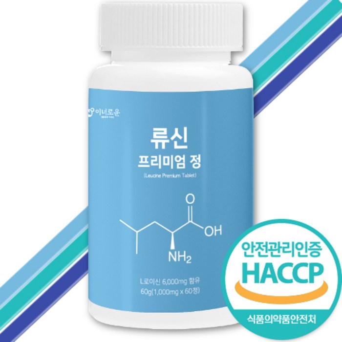 이너로운 류신 단백질 타블렛 프리미엄 정 1000mg 1통(60정 2개월분), 1통, 60정 대표 이미지 - 류신 단백질 추천