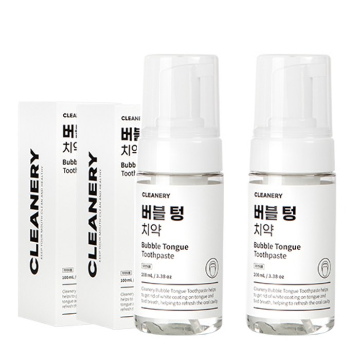 클리너리 버블 텅 치약 (염화나트륨), 100ml, 2개 대표 이미지 - 버블치약 추천