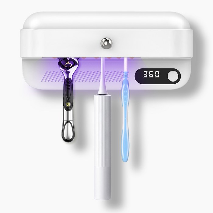 APEXSO 칫솔살균기 무선 가정용 다인용 uv직외선 건조 화장실 부착형 선물