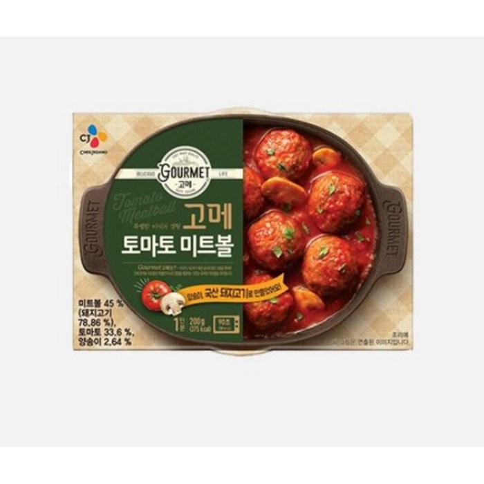 CJ 고메 토마토 미트볼, 200g, 6개 대표 이미지 - 고메 중화요리 추천