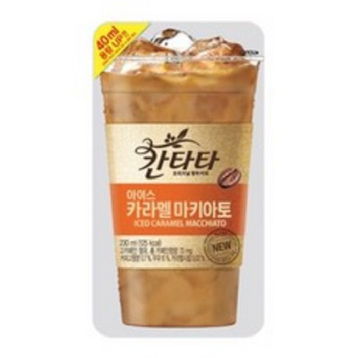 칸타타 아이스 카라멜 마키아토 230ml x 30팩, 30개 대표 이미지 - 아이스 아메리카노 추천