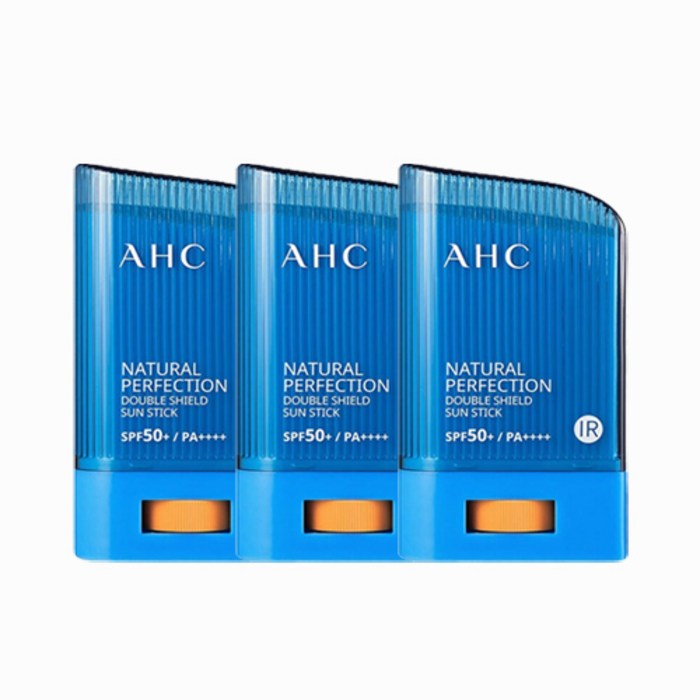 AHC 내추럴 퍼펙션 선스틱 22g SPF50+/PA++++, 22g, 3개
