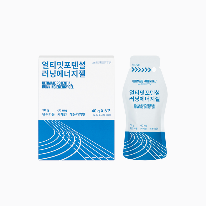 얼티밋포텐셜 러닝에너지젤 탄수화물 팔라티노스 카페인 러닝 마라톤 파워젤(40g/6포), 6개, 40g 대표 이미지 - 에너지젤 추천