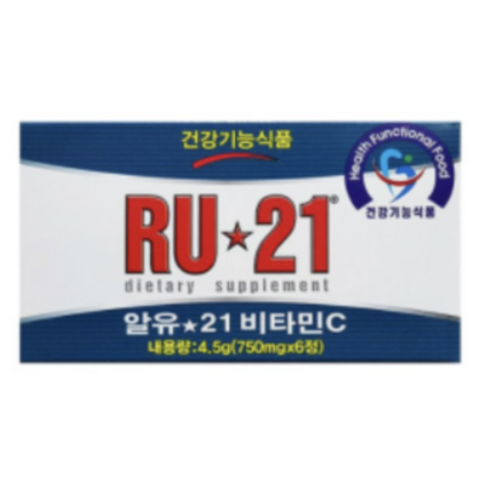 알유21 비타민C 750mg x 6정 4개 대표 이미지 - 알유21 추천