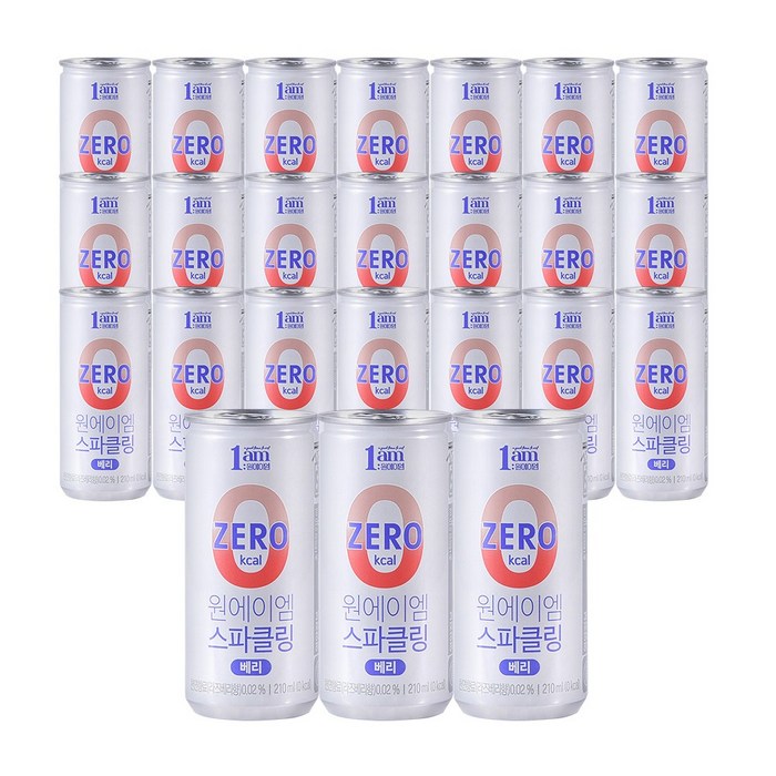 1am 원에이엠 스파클링 베리 캔, 210ml x 24개 대표 이미지 - 스파클링 음료수 추천