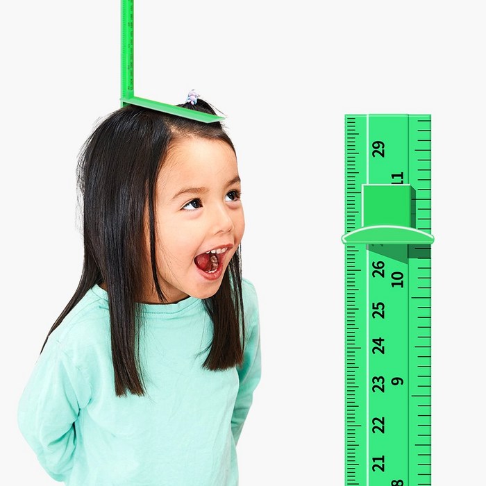 모두달라 실용적인 온가족 어린이 키재기자 키측정기, 180cm, 연두 대표 이미지 - 키재기 추천